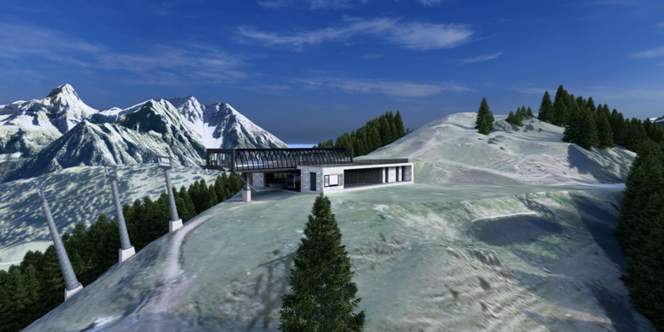 Rendering Bergstation Loischkopfbahn