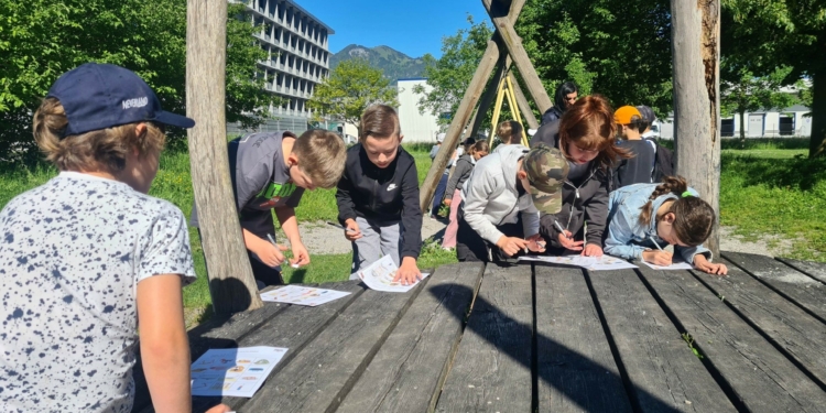 Spielplatz-Besuch Oberer Paspelsweg. © Marktgemeinde Rankweil