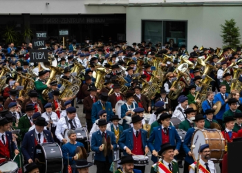 Beim Gesamtchor anlässlich des 18. Landesmusikfests spielen 3.000 Musikanten gemeinsam. Foto: Bürgermusik Götzis