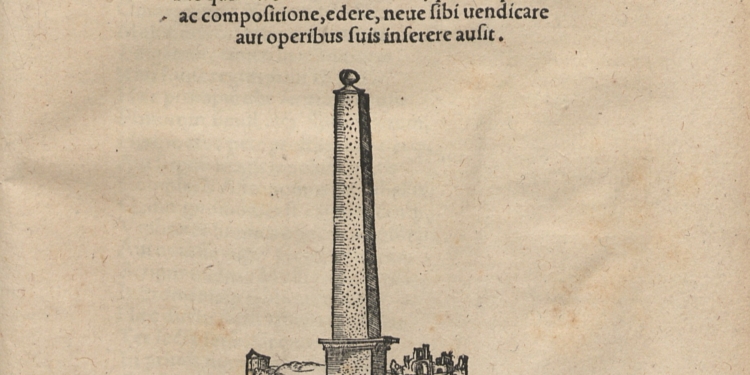 Canon doctrinae triangulorum (1551).
Die ersten vollständigen trigonometrischen Tafeln der Geschichte. Foto: Köck