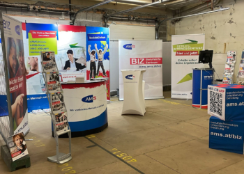 Eindrücke über einen AMS BIZ-Messestand. @AMS Vorarlberg