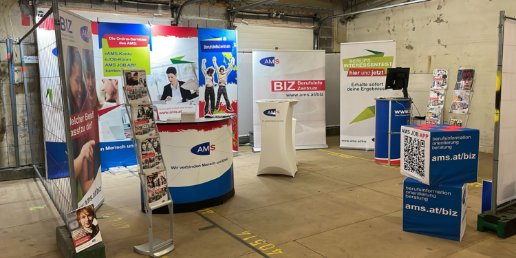 Eindrücke über einen AMS BIZ-Messestand. @AMS Vorarlberg