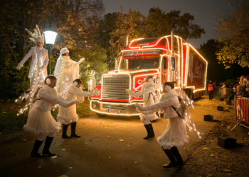 Der Coca-Cola-Weihnachtstruck. Foto: Fabian Skala