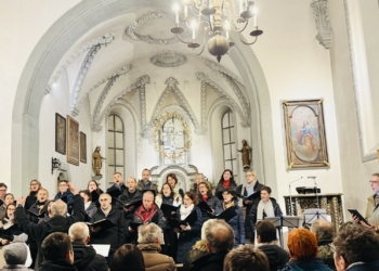 Der Chor Shalom in der Basilika Rankweil. Foto: Heli Köck