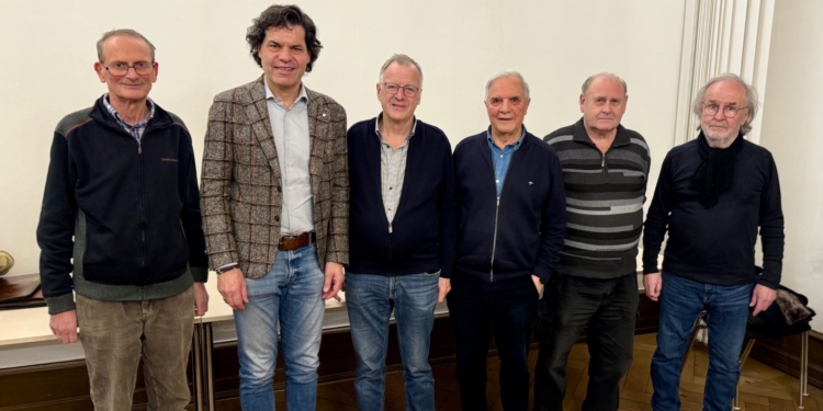 Vorstand 2025: Gerald Grahammer, Bgm. Manfred Rädler, Helmut Müller, Helmut Lercher, Herbert Gehring und Christoph Walch. Foto: Helmut Köck