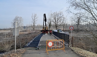 Die Brücke Spiersbach wird erneuert. © Stadt Feldkirch